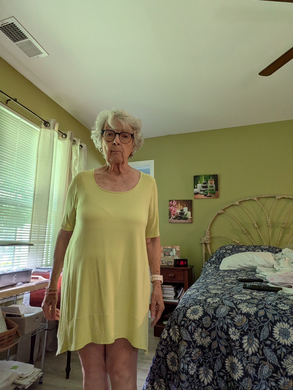 J. Jill Lemon Yellow Short Sleeve Tunic